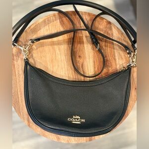 Coach Black Leather Shoulder Bag